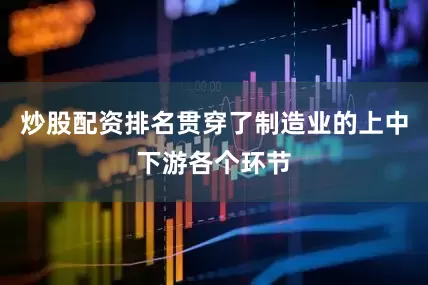 炒股配资排名贯穿了制造业的上中下游各个环节
